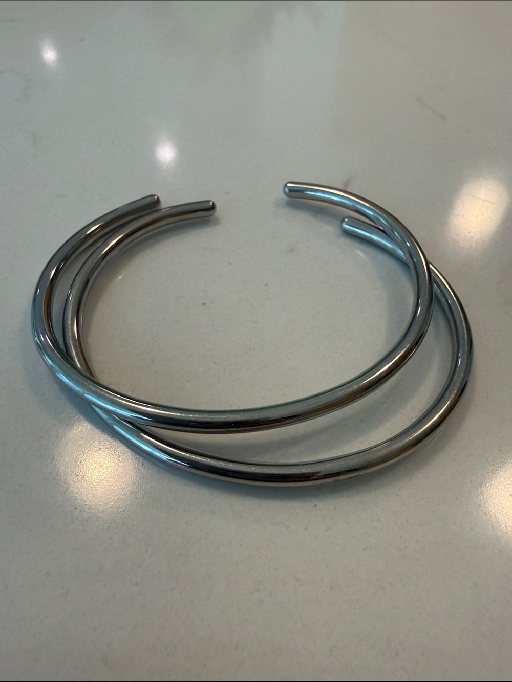 Silver Open Cuff Bracelets - Women Accessories